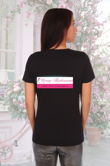 Футболка Сердце - черный