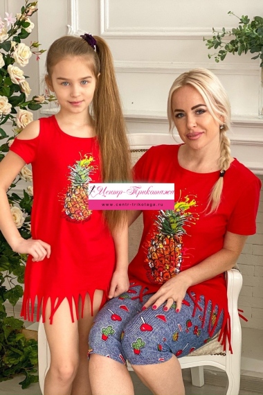 Платье детское - красный №Н-5055