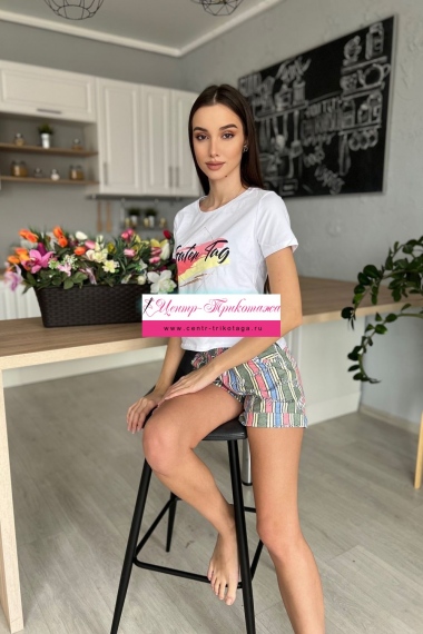 Костюм - полоса+коралл №Н-8131