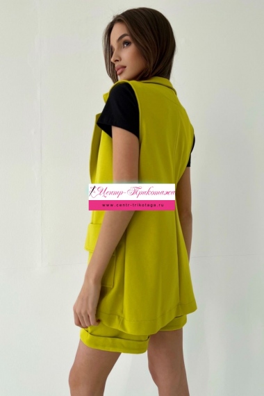 Жилет - желто-горчичный №Н-8191