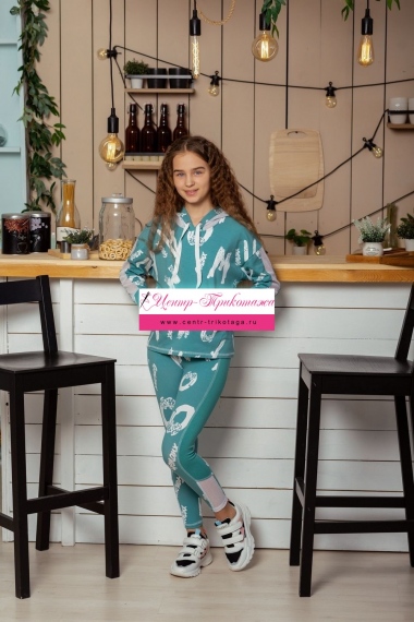 Толстовка детская - зеленый №Н-8230